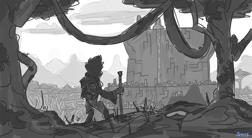 Rasar City Environment Sketch